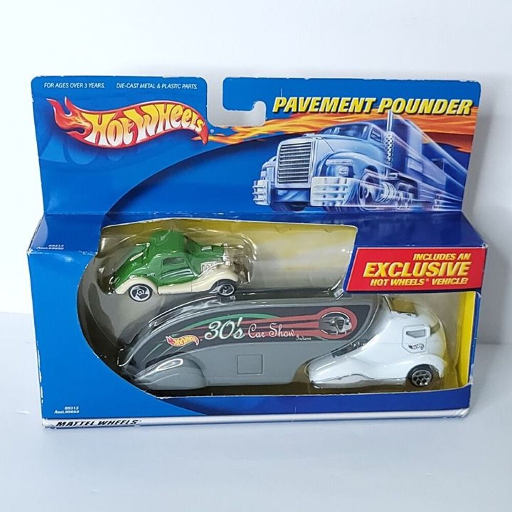 Hot Wheels Ford Coupe Car Hauler Transporter Diecast 1/64 Pavement Pounder 30's